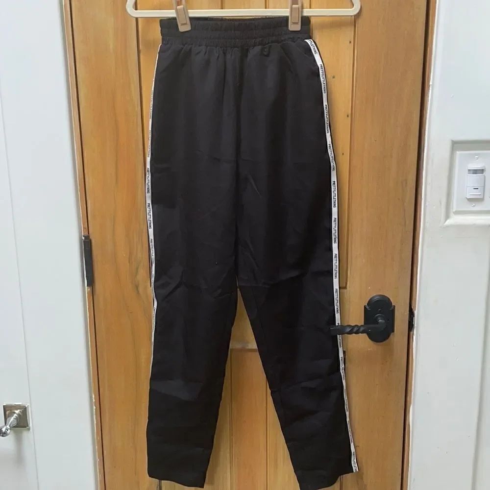 Prettylittlething black joggers size 0